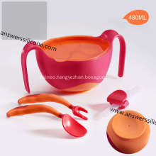 Small/medium/large folding silicone pet dog food bowl